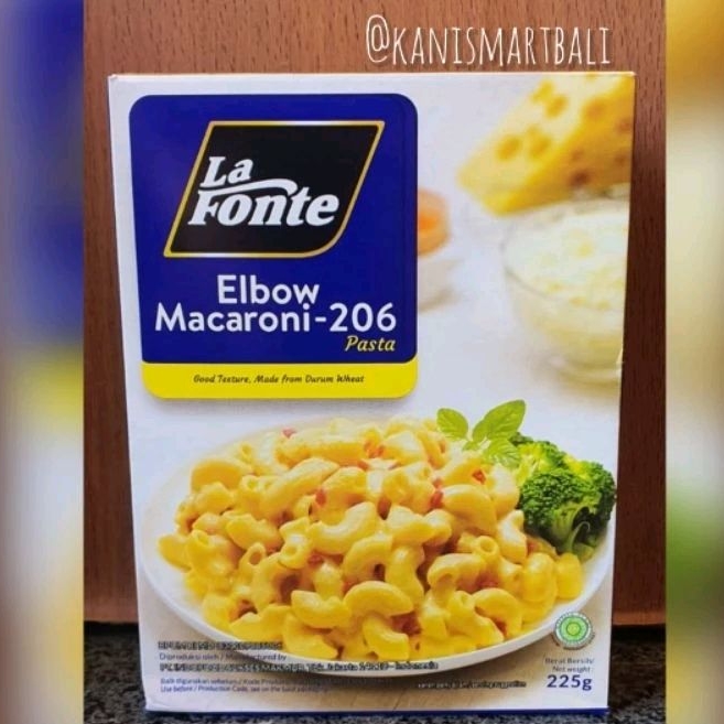 

La Fonte macaroni / pasta 201 / lafonte makaroni elbow pasta 206 / spiral pasta 210 / halal food