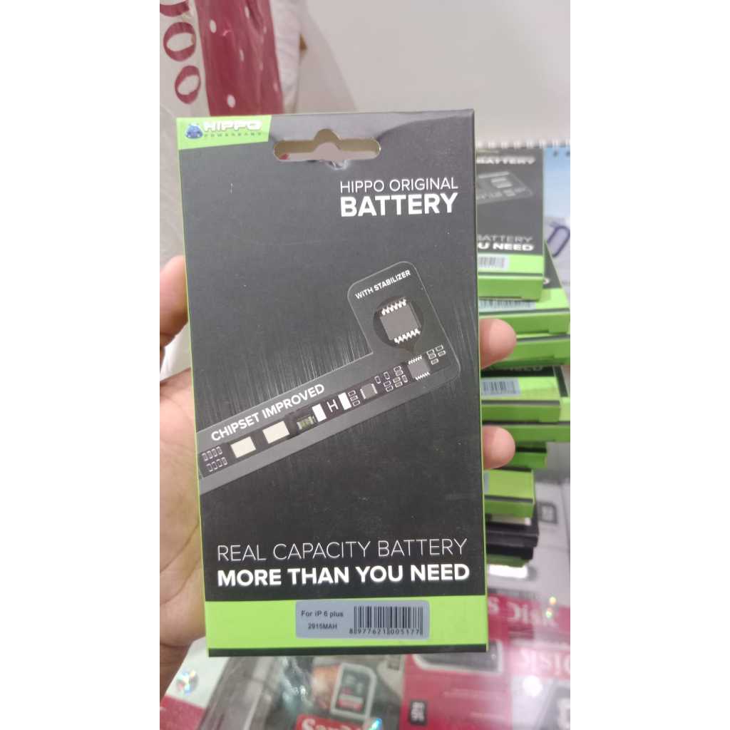 Battery Hippo iphone 6 Ori 1810 mAh / Battery Hippo iphone 6S Plus 2915mAh Original Hippo