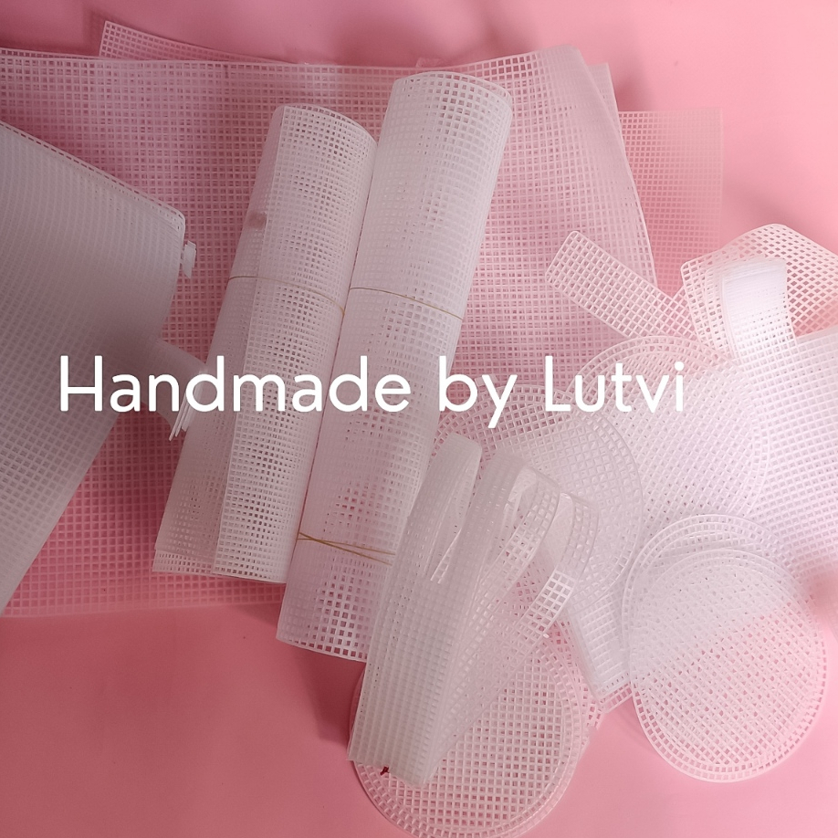 Plastic canvas clutch purse kecil | canvas lembaran | canvas bulat | canvas bahan tas chenille | tas