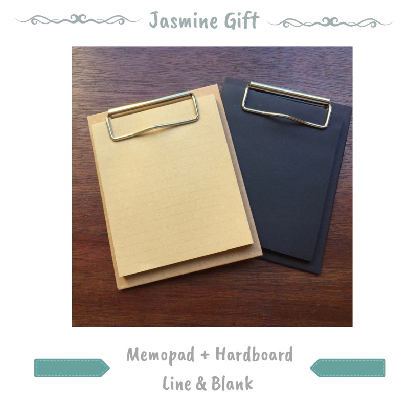 

[FREE GIFT] Memo Pad + Hardboard - Jasmine Gift