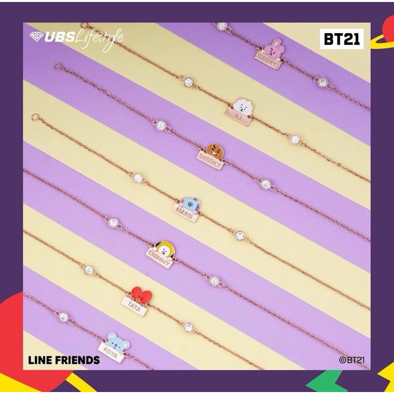 Gelang Serut Dewasa / Remaja BTS x BT21 by UBS 8K