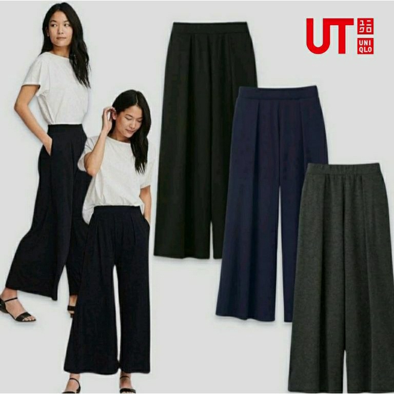 MURAH LEBAY Uniqlo GU Woman Gaucho Cullotes Pants  Celana Kulot Wanita Uniqlo XSXL