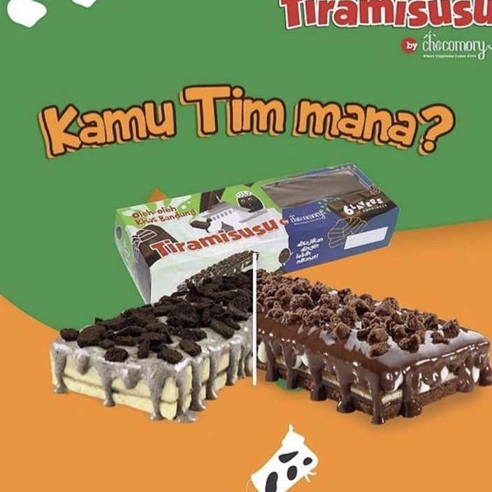 

STOK SIAP COD TIRAMISUSU CHOCOMORY BANDUNG READY STOCK