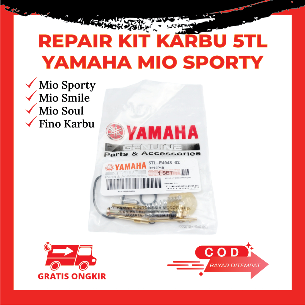 Repair Kit Karburator Mio Sporty Mio Smile Mio Soul Fino Karbu Original Kode 5TL
