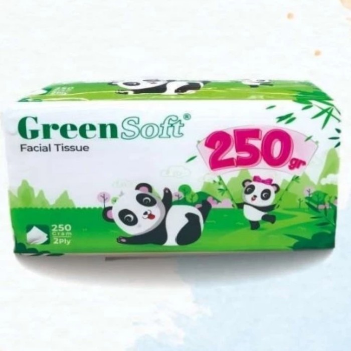 green soft tissue wajah 250 lembar - green soft tissue 250s