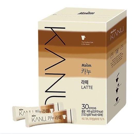 

Maxim KANU Latte Kopi Instan Asli Korea 30 Sticks 405g