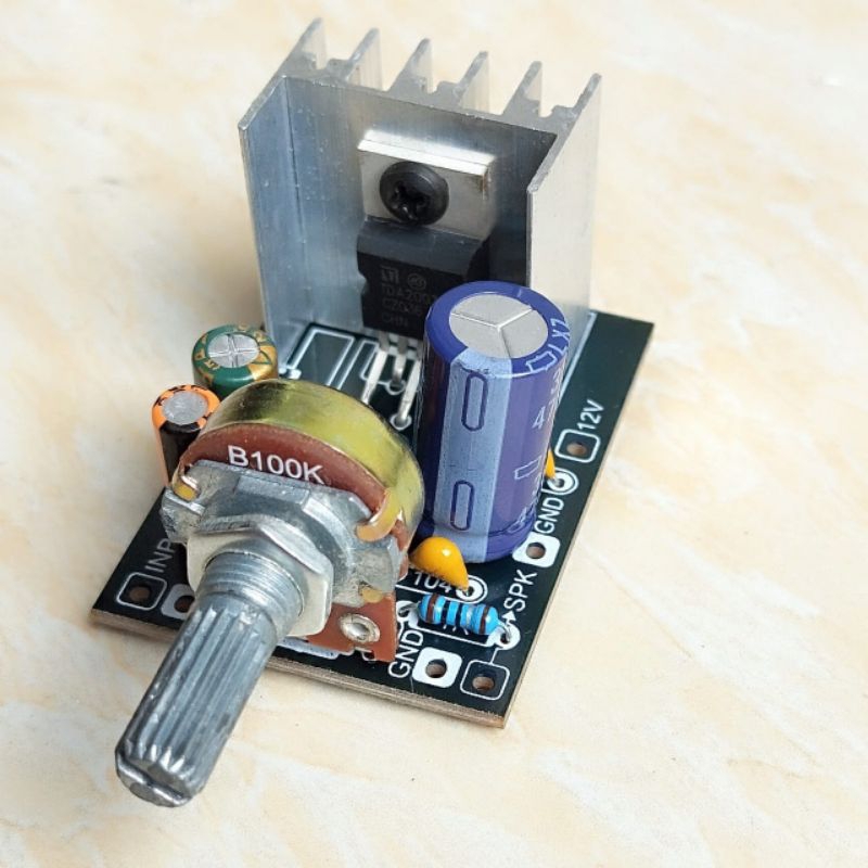 BEBAS ONGKIR Kit TDA 2003 Tda2003 mini amplifier 12 volt mono plus potensio ampli **