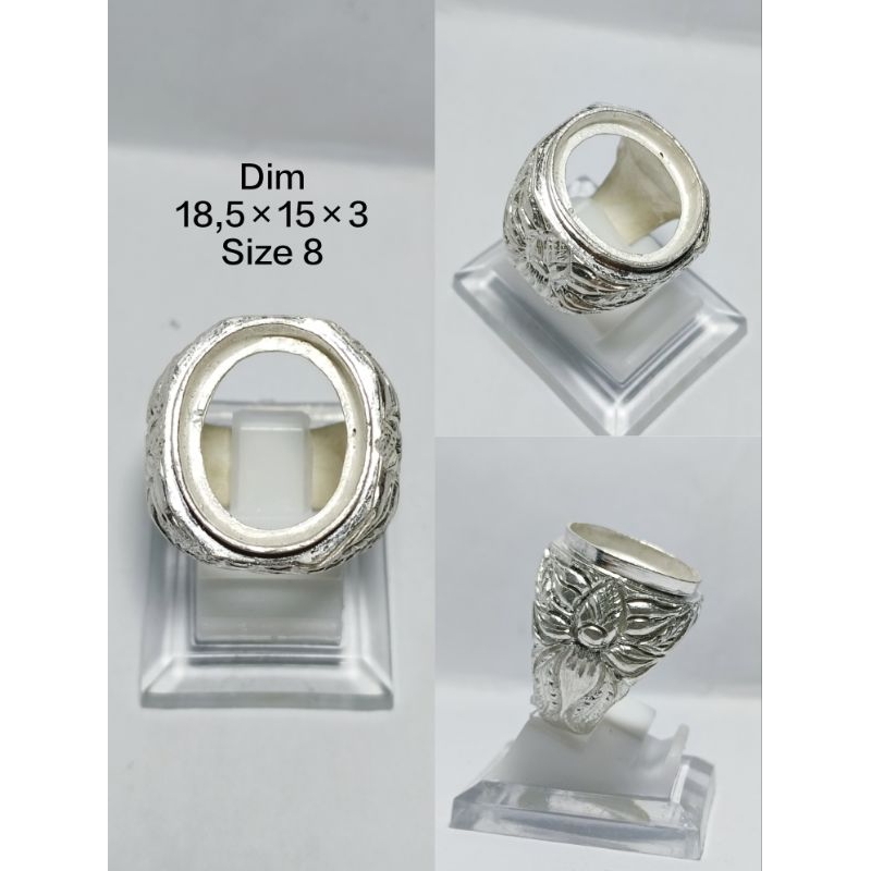 Ring cincin/emban PERAK UKIR(12G)