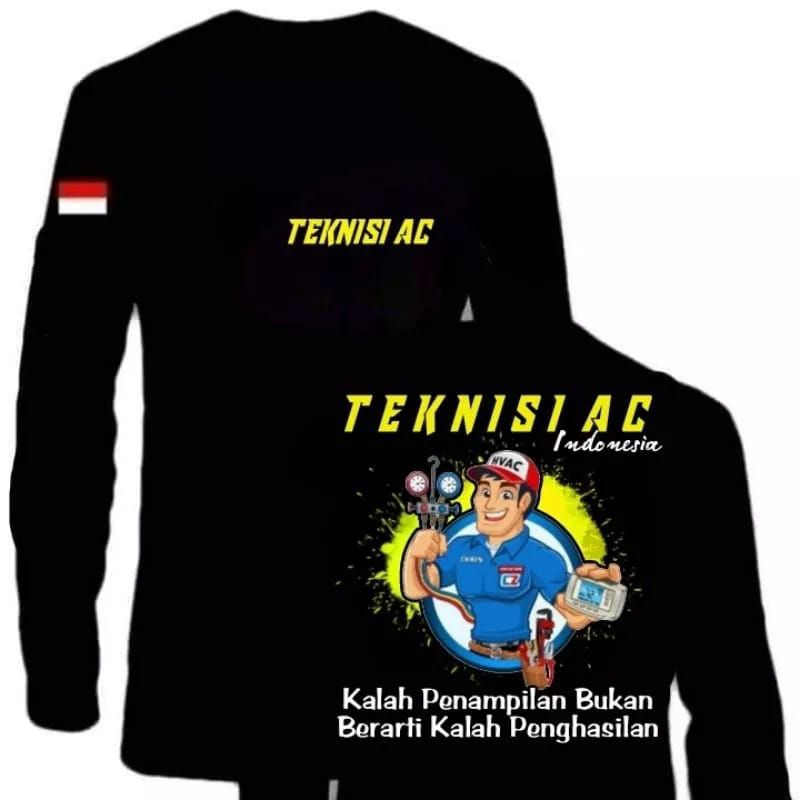 KAOS LENGAN PANJANG TEKNISI AC PRINT DTF