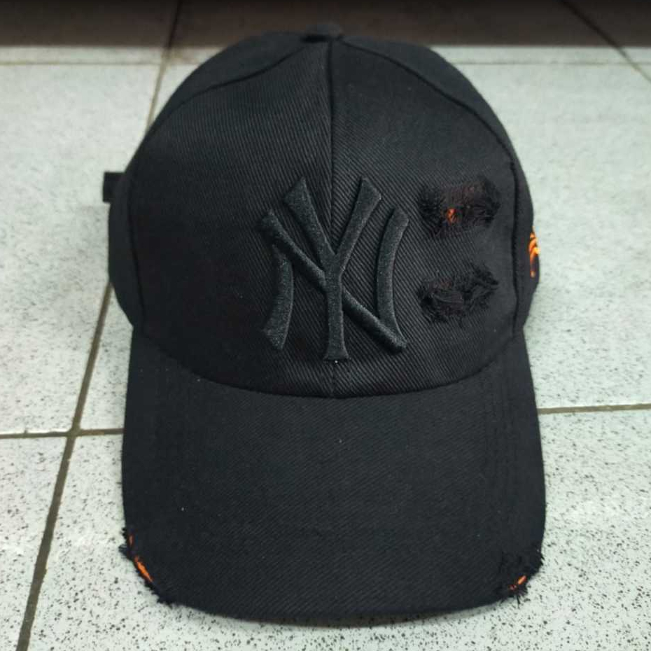 Topi Baseball Sobek-Sobek Import Original Boordir NY New Era Topi Baseball Distro Premium Berbahan R