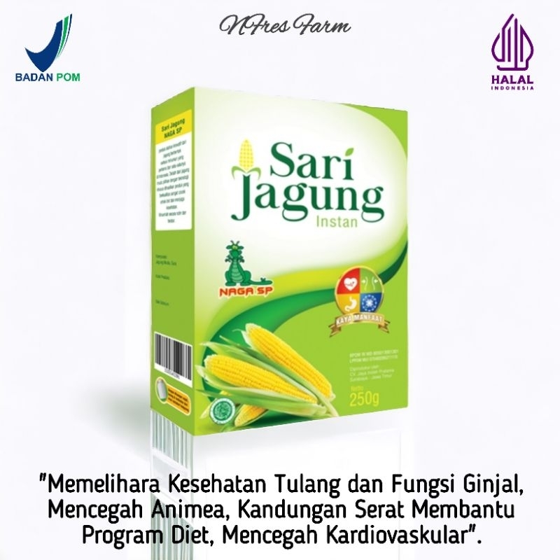 

Sari Jagung Naga SP 250g Minuman Herbal Diet Serbuk Minuman Kekinian Cocok Untuk Anda Yang ingin Diet Alami Memperbaiki pencernaan Memperlancar BAB