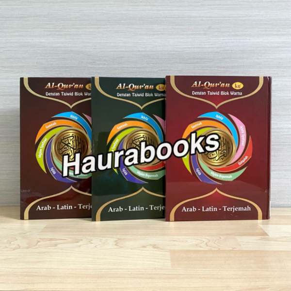 

Dijual Alquran Latin Terjemah Alquranku Tajwid Blok Warna A4 Murah