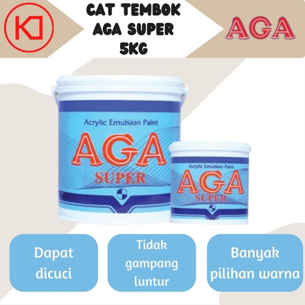 CAT TEMBOK AGA SUPER 5KG