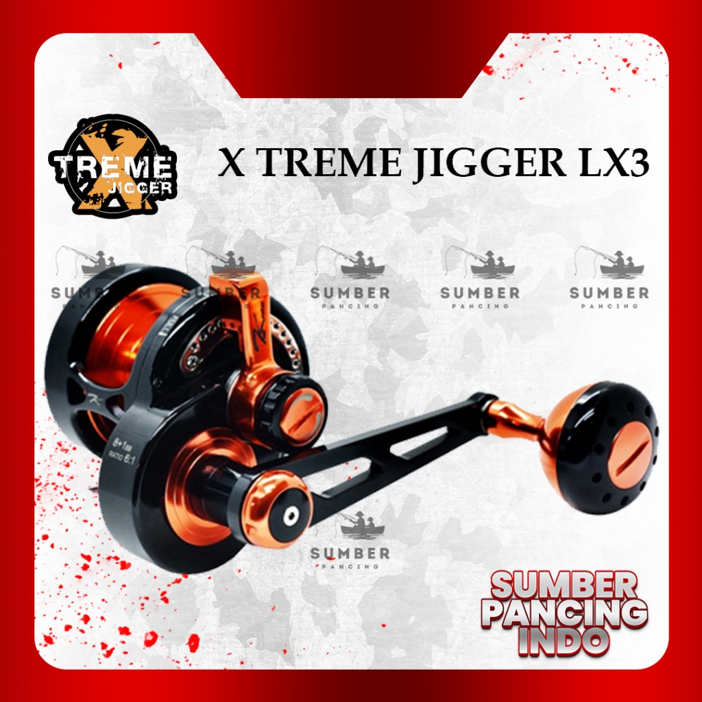 KAMIKAZE Reel Pancing Overhead XTREME JIGGER LX3 RX3 8+1Bb Overhead Light Series Narrow One Piece Al