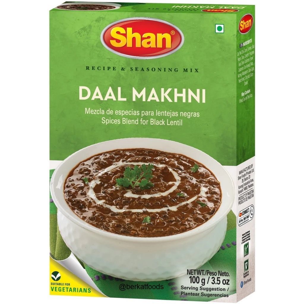 

Daal Makhni Shan / Spice Blend Black Lentil / Bumbu Kacang Urad Dal India