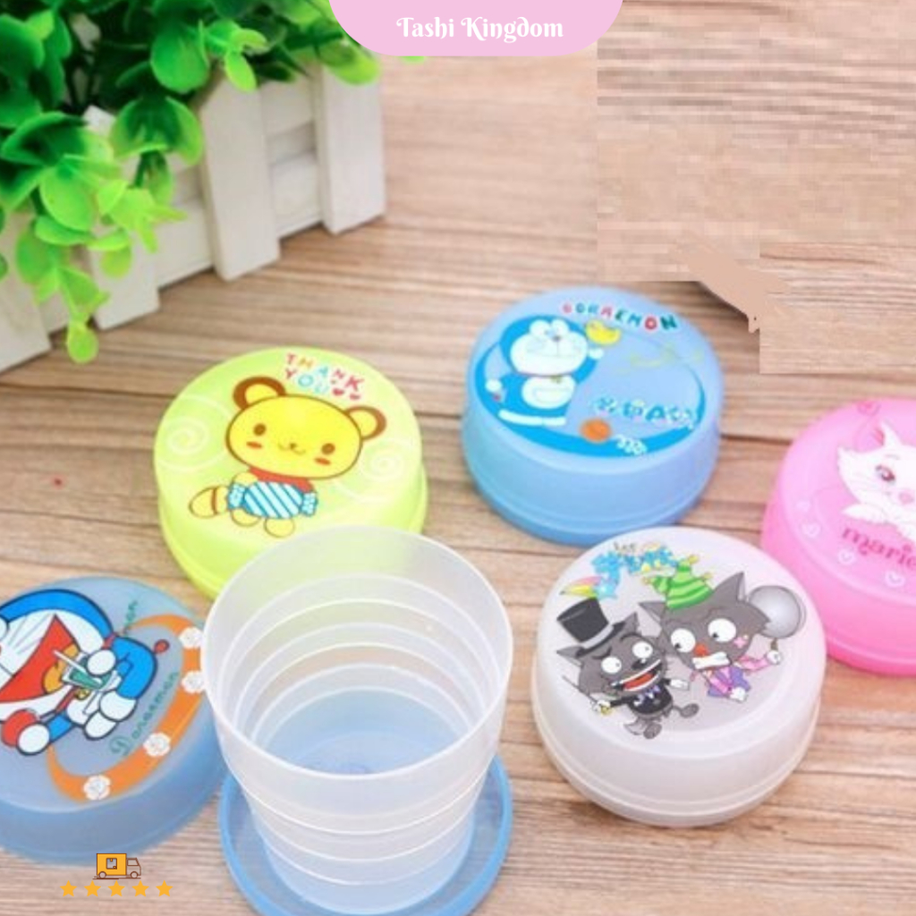 gelas portable, gelas lipat travel, gelas plastik lipat gelas piknik, gelas cup lipat cangkir plasti