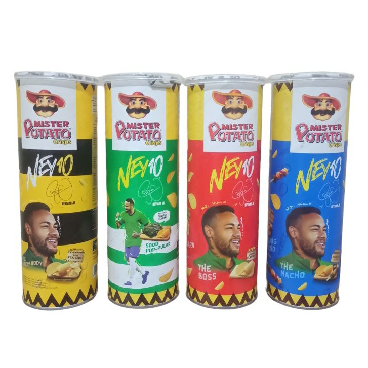 mister potato chips crips kaleng besar berat 80 gram/mr potato original barbekyu