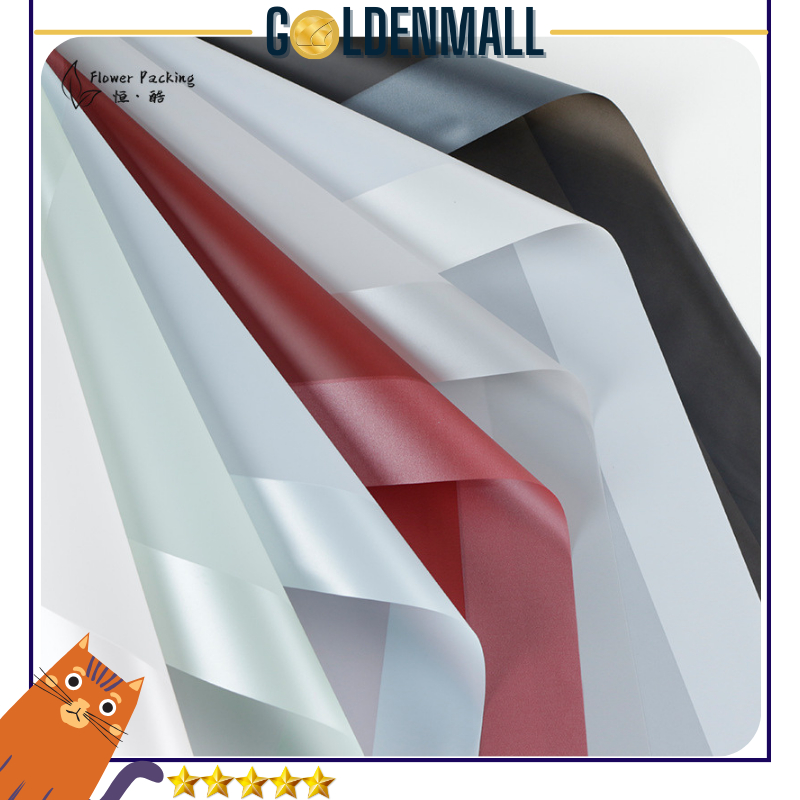 

20 LEMBAR Cellophane Flower Wrapping Big Line Color Kertas Buket Bunga Waterproof Ecer 6094