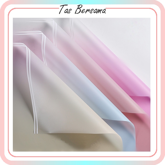 

[20 LEMBAR] KERTAS BUNGA / FLOWER WRAPPING TWO COLOR GRADIENT / KERTAS BOUQUET PLASTIK kb6044