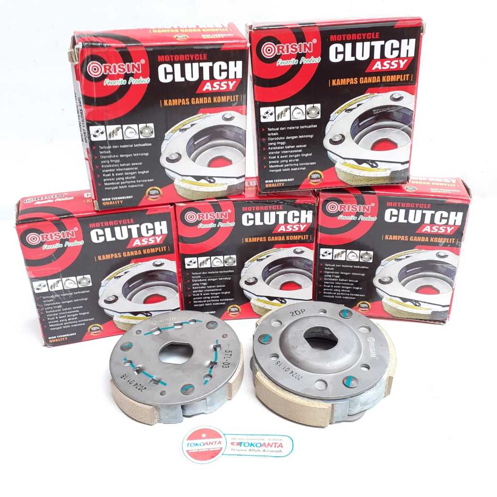 Kampas Kanvas Ganda Assy Set Honda Beat Pop Vario Techno 125 Genio N-Max Nmax 2DP Mio Lama Mio J GT 
