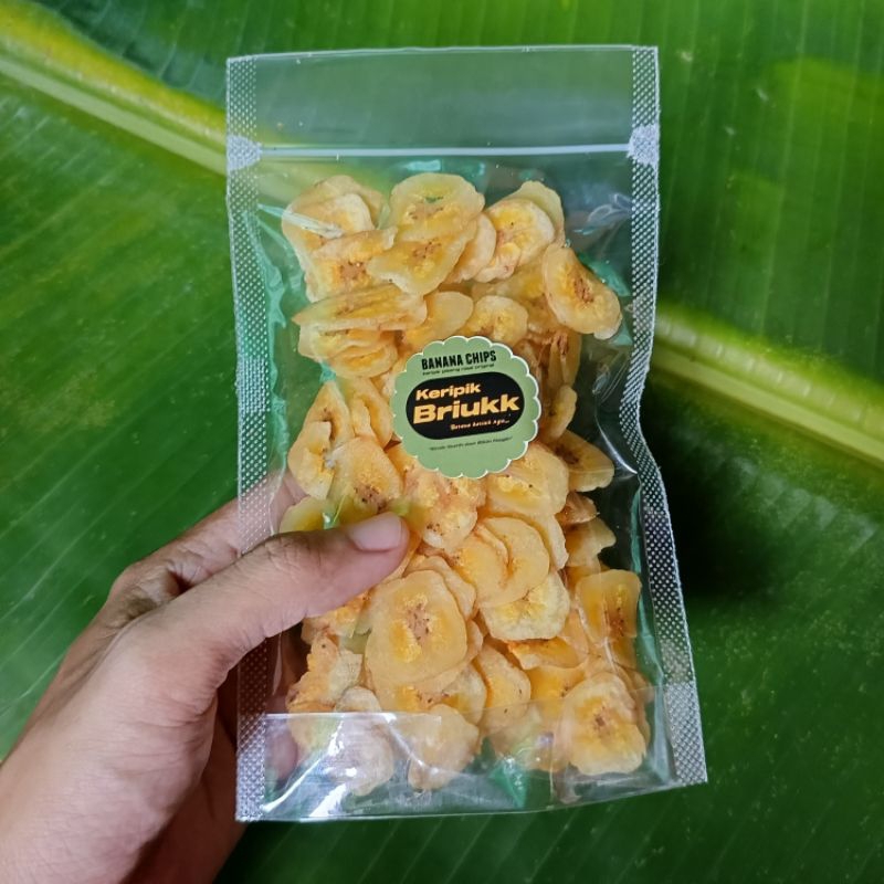 KERIPIK BRIUKK KHAS KALIMANTAN KHAS KALIMANTAN/ Keripik Pisang kepok/ Manurun/ Pinurun