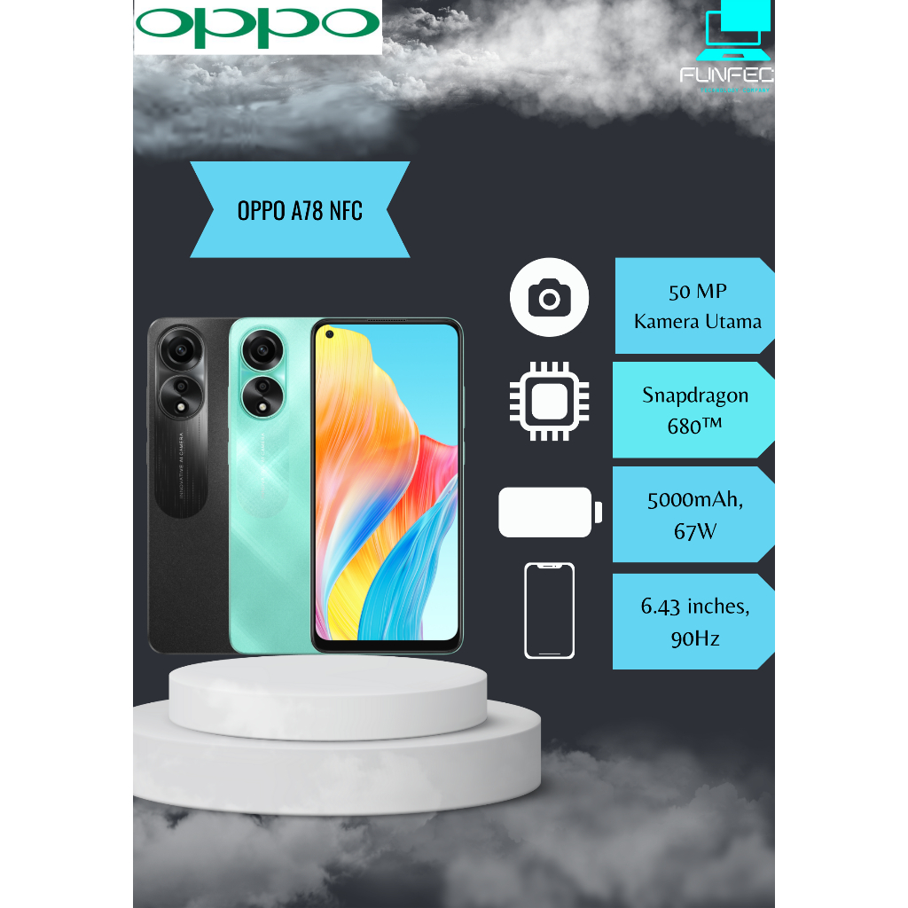 OPPO A78 NFC RAM 8/256