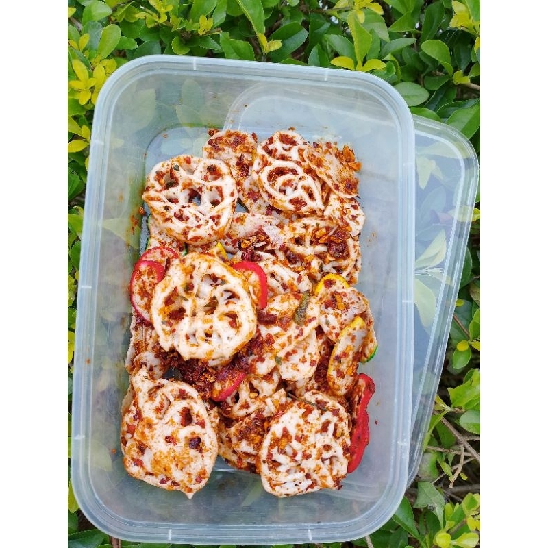 

CEMILAN SEBLAKKERING KRUPUK VIRAL pedas daun jeruk 500gram