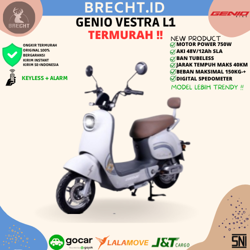 Sepeda Listrik Electric Bike Genio Vestra L1 By United 48V SLA