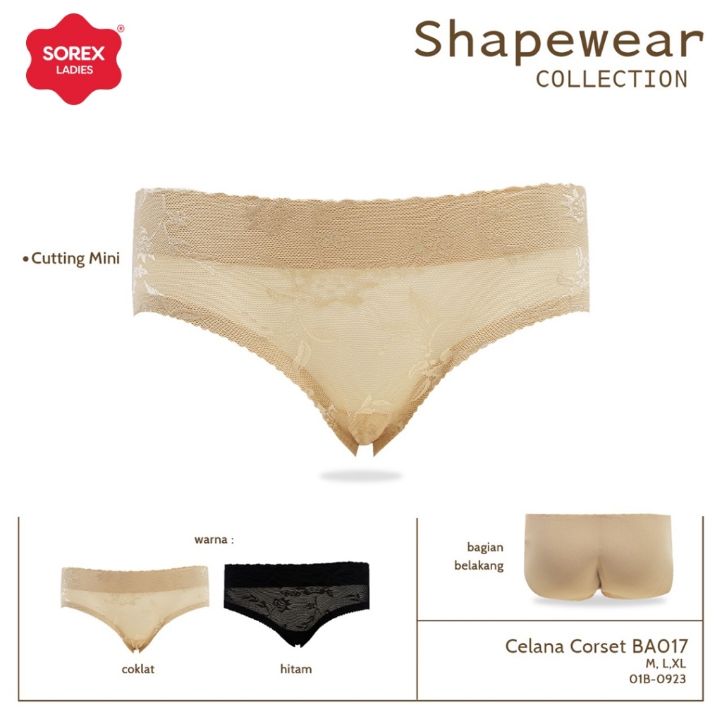 CD Sorex BUSA BA 017 | Sorex Celana Dalam Corset Busa Shapewear Seamless Corset BA017 - Dyarshop