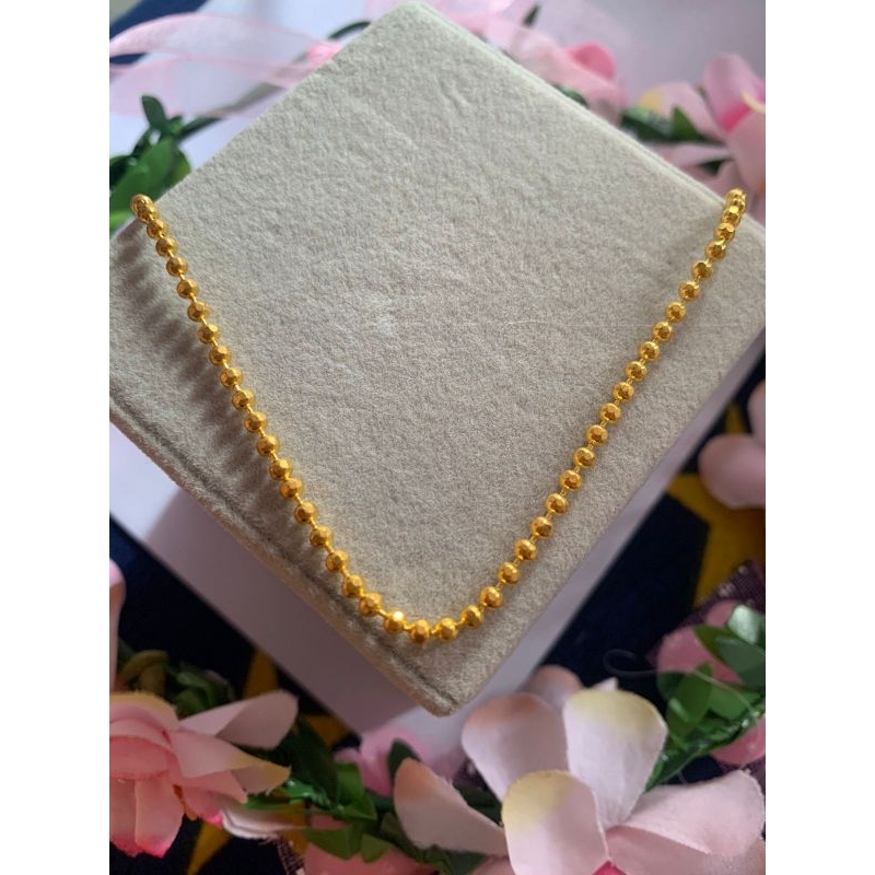 kalung titanium gold rantai ketumbar