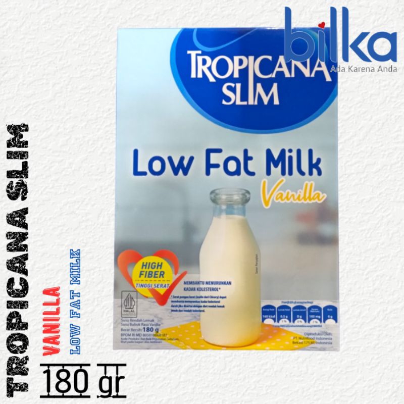 

TROPICANA SLIM Low Fat Milk Vanilla 180gr