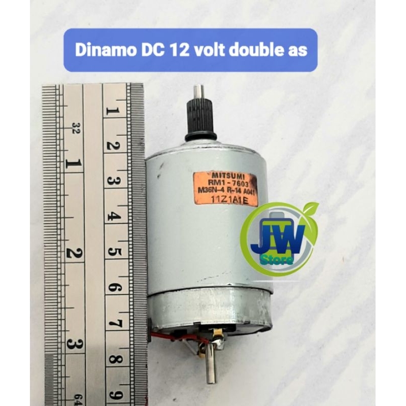 Dinamo Dc 12 - 24 volt dobel shaft/as