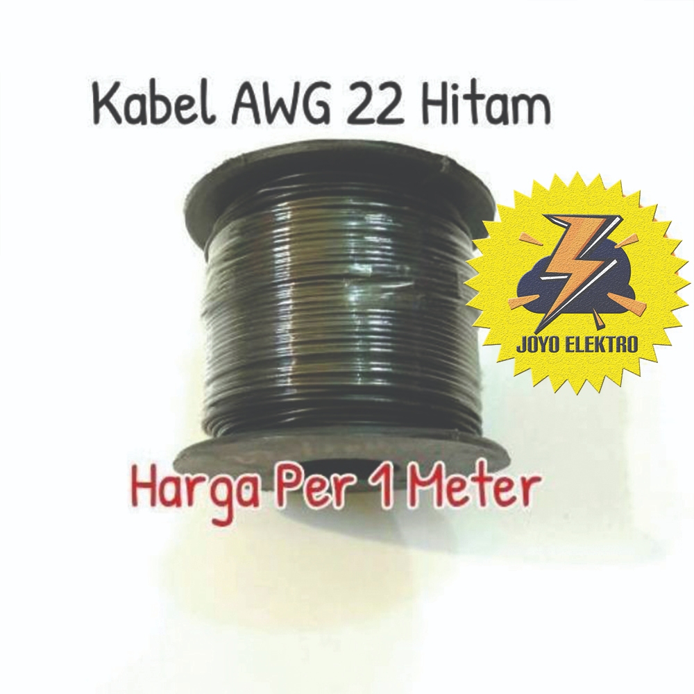 Kabel AWG 22 Hitam Serabut Black Kabel AWG 22 Kabel AWG 22