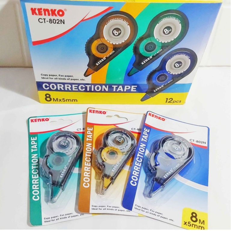

CORRECTION TAPE / TIP EX KERTAS KENKO CT802