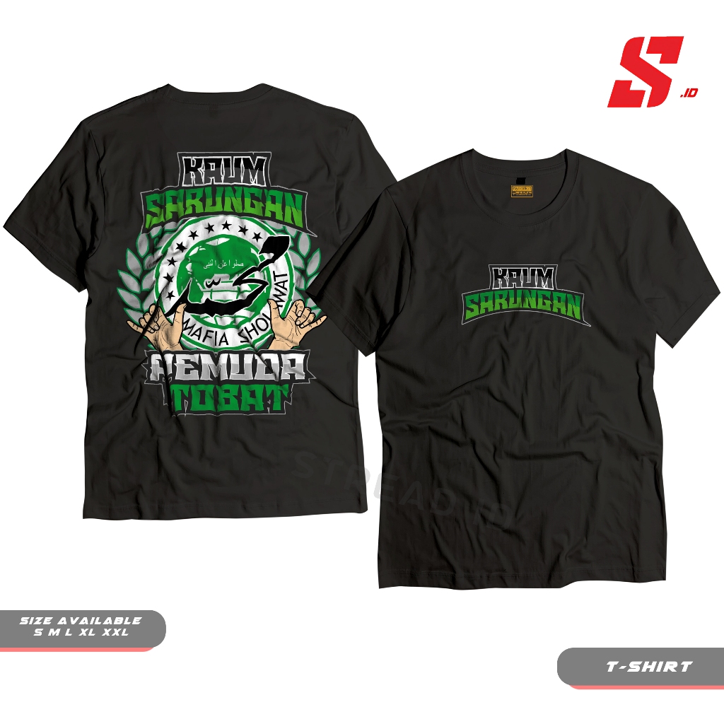 Kaos Baju Tshirt Distro Mafia Sholawat Kaum Sarungan V2 Pria Wanita
