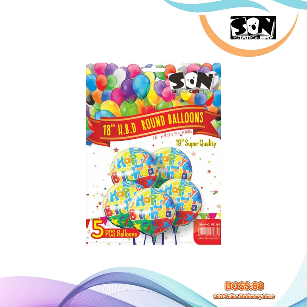 

BALLON / BALON HBD ROUND ISI 5 GZ-265 (1 PCS)