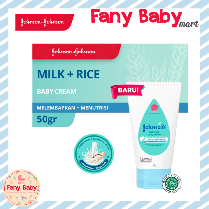 JOHNSON BABY CREAM MILK & RICE 50GR