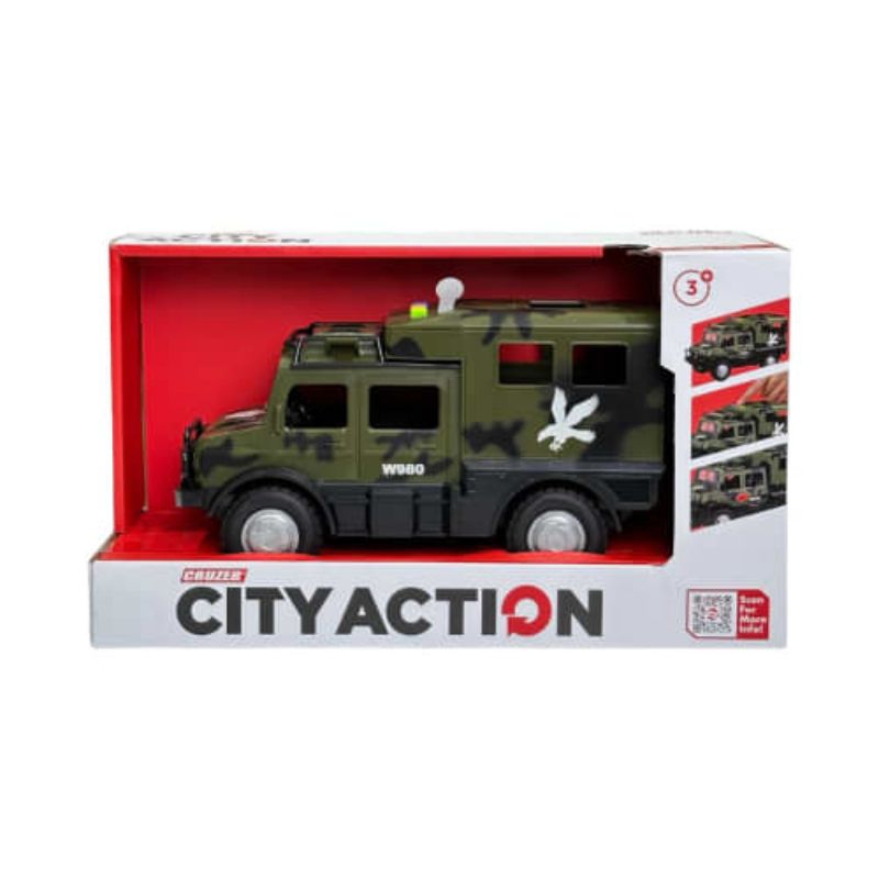 Cruzer 1:16 City Action Friction Army Truck