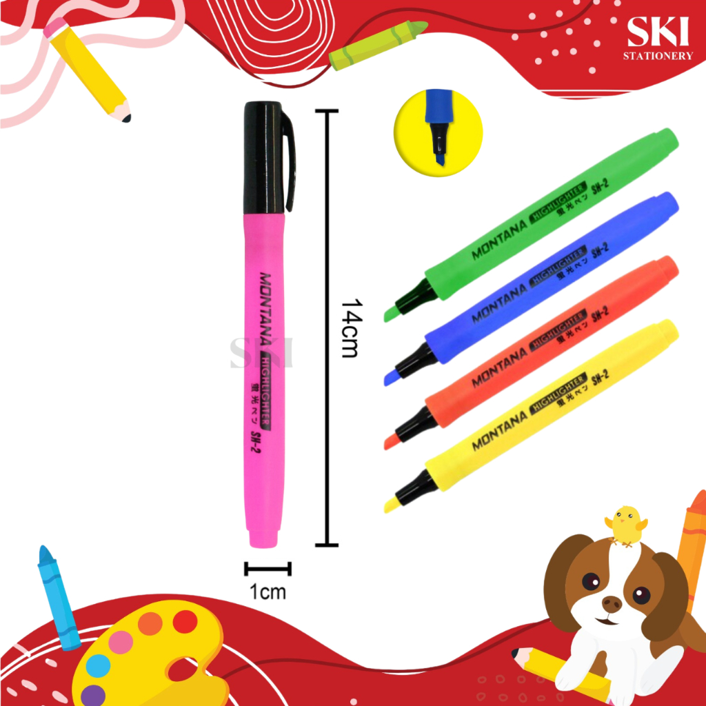 

Stabilo / Highlighter Pen / Penanda Warna Warni SH-2 Montana