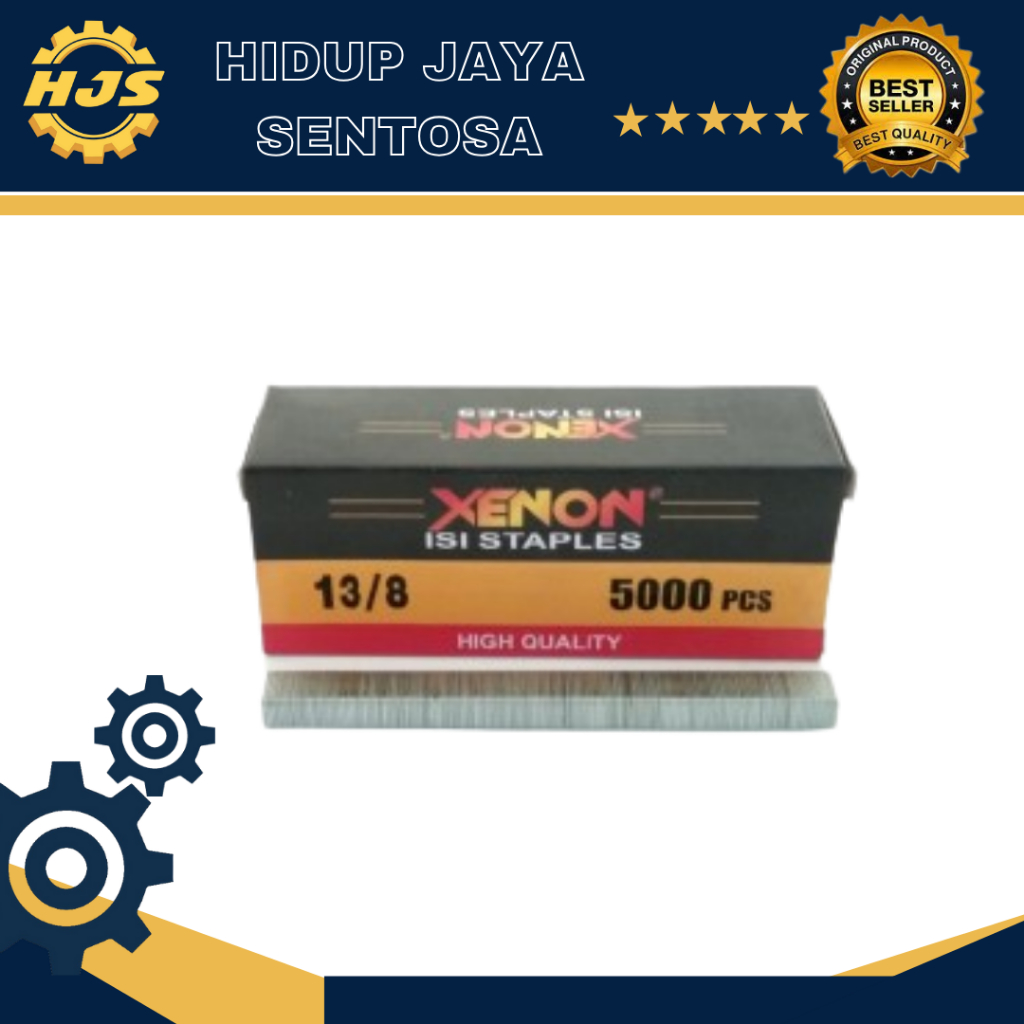 

XENON 13/8- ISI STAPLES/ REFILL STAPLE GUN NAILER PAKU (5000PCS)
