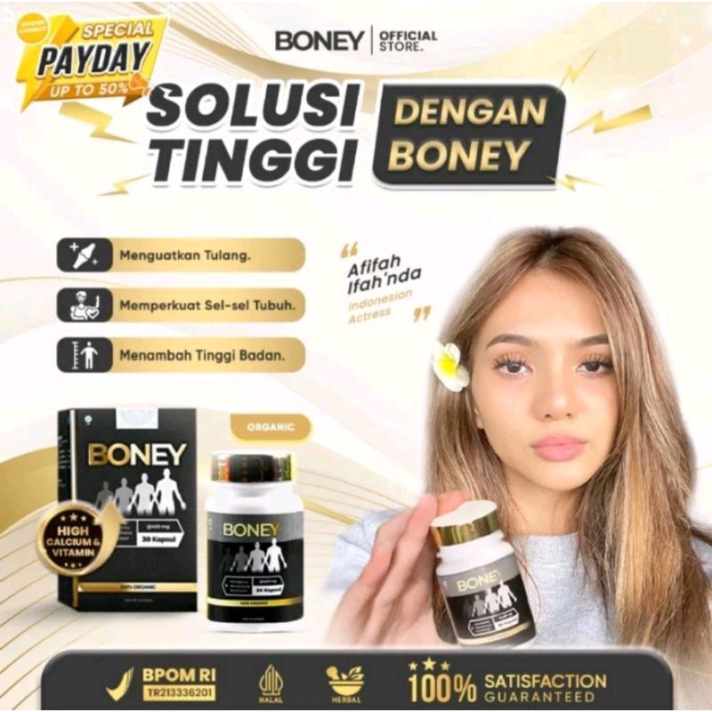 BONEY PENINGGI BADAN NAIK 5-15 CM BONEY ASLI ORIGINAL/CAPSULE PENINGGI BADAN