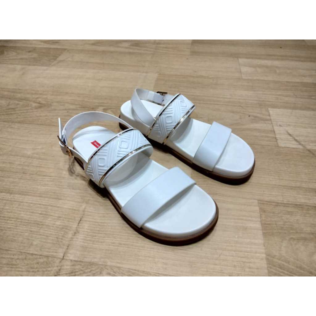 Bata Sepatu Sandal Flat Red Label White Pink 5601324/5605324