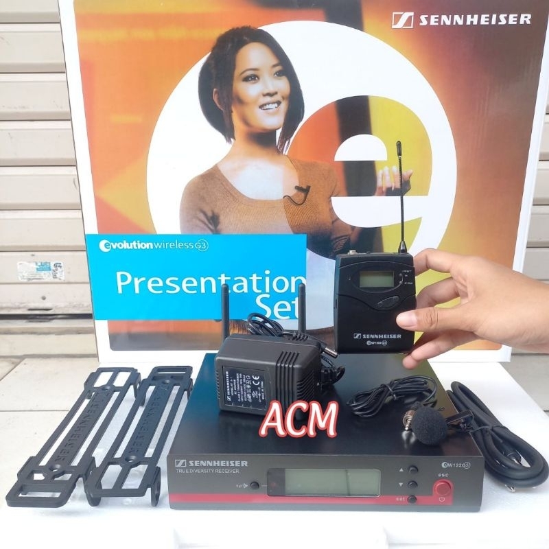MIC WIRELEES SENHEISER EW-122G3 CLIPON + HEADSET EW122/G3 EW 133 G3