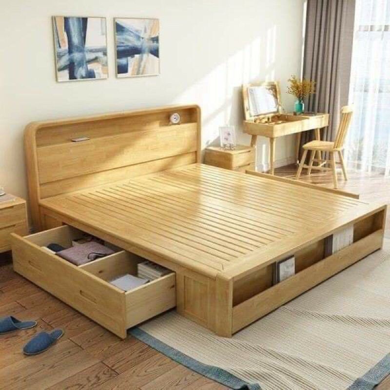 Divan minimalis kayu jati termurah ukuran 180x200cm tempat tidur jati