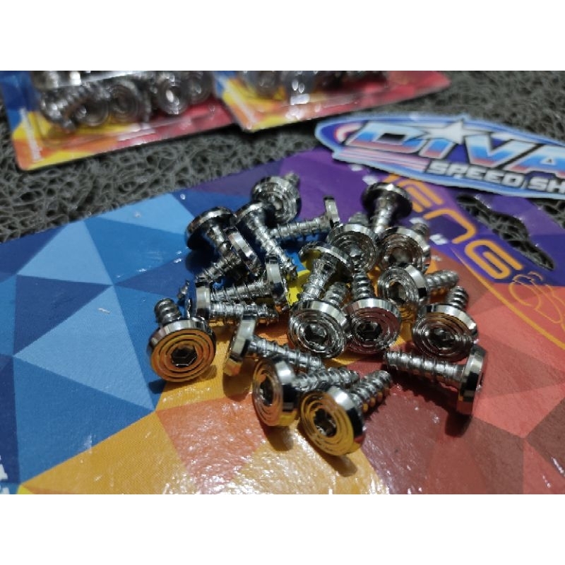 baut body Yamaha stainless heng model spiral slash original Thailand