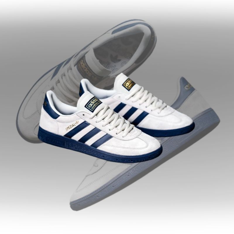 ADIDAS HANDBALL SPEZIAL GREY NAVY SOL NAVY ORIGINAL MATERIAL - SEPATU PRIA / ADIDAS HANDBALL SPEZIAL