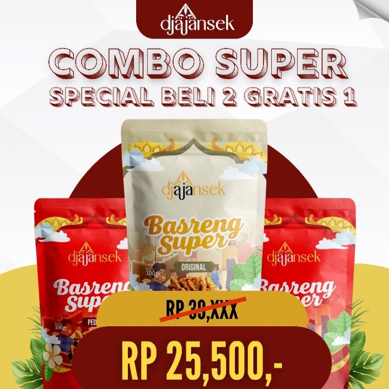 

Djajansek Snack & Food - Basreng Combo Super Spesial Beli 2 Gtatis 1
