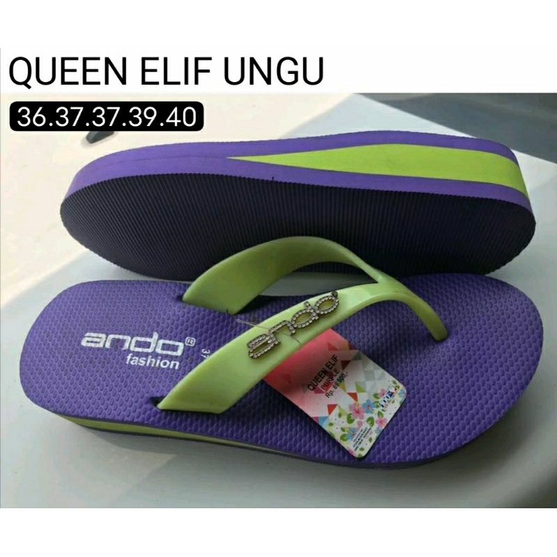 Sandal Ando queen elif, maura, talia sandal hak tinggi SANDAL HAK TINGGI WANITA WADGES JEPIT ANDO OR
