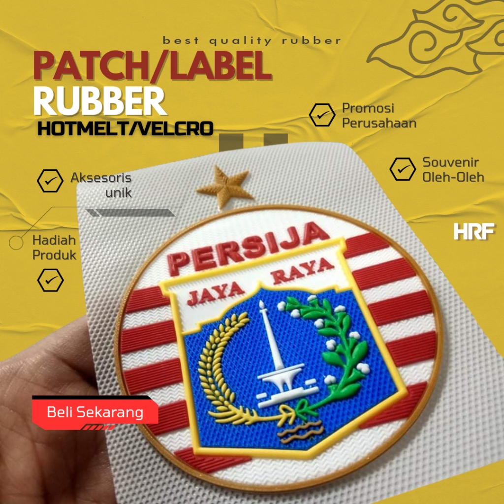 PATCH TATAMI JERSEY CUSTOM  Patch Hotmelt Press Lagi Happening | Min Order 12pcs