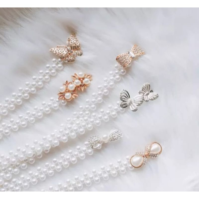 ikat pinggang wanita mutiara korea kekinian